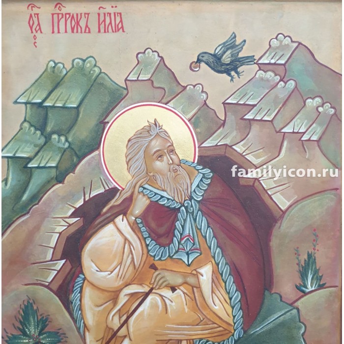 Икона Илья Пророк Предтеча рукописная 